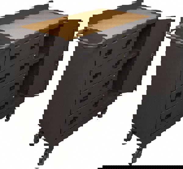 Mobile Utility Cart: Steel, Gray