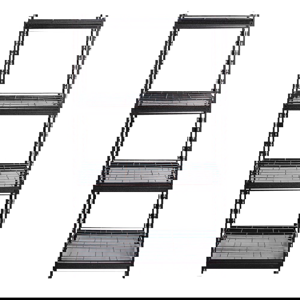 Riveted Wire Deck Shelving: 575 lb lb Shelf Capacity, 4 Shelves