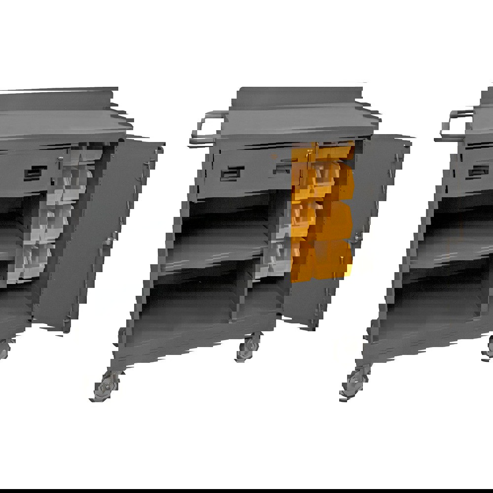 Mobile Utility Cart: Steel, Gray