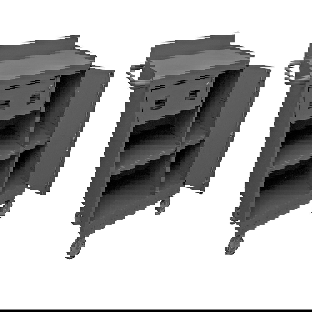 Mobile Utility Cart: Steel, Gray