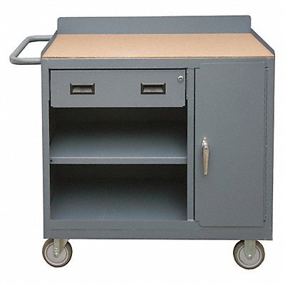 Mobile Utility Cart: Steel, Gray
