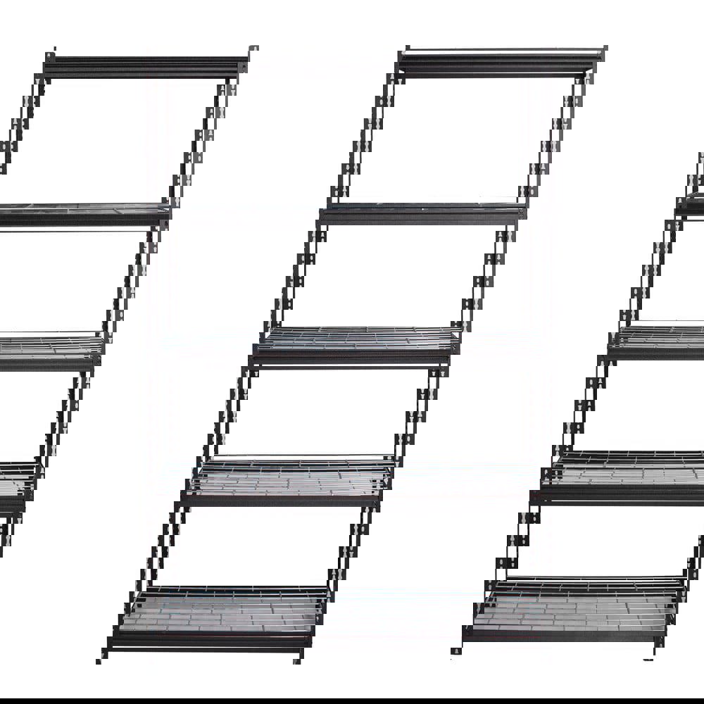 Riveted Wire Deck Shelving: 575 lb lb Shelf Capacity, 5 Shelves
