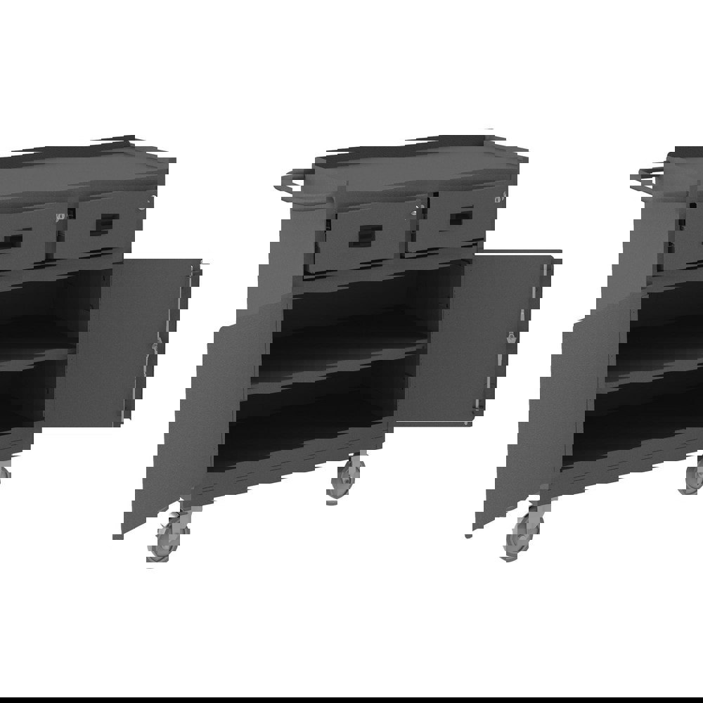 Mobile Utility Cart: Steel, Gray