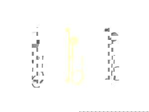 Multi Function Hand Shower in Vibrant Brushed Moderne Brass