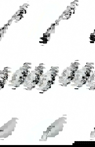 Concealed, Three Handle, Chrome Coated, Brass, Valve, Shower Head and Tub Faucet