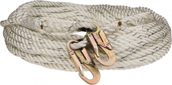100 Ft. Long, 5,000 Lbs. Capacity, Nylon Rope Lifeline