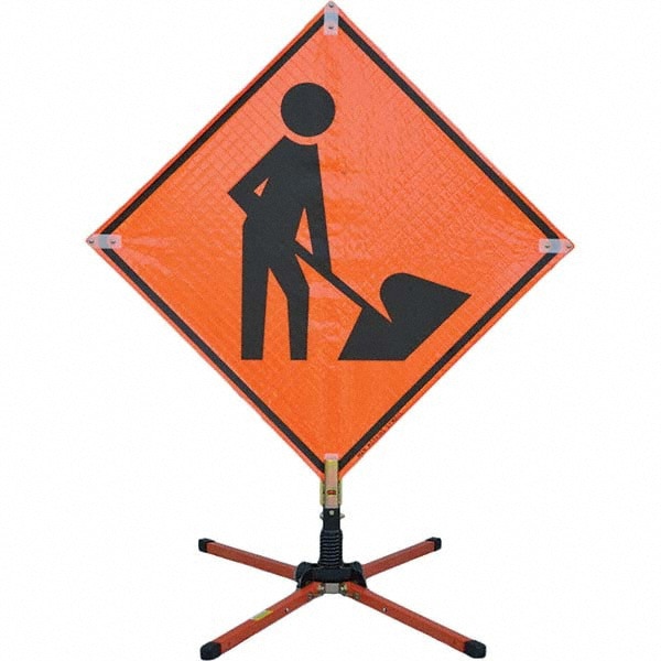 Sign Posts & Traffic Sign Accessories; Post Type: Roll-Up Sign Post ; Sign Post/Stand Height: 3 ; Coating Material: Powder Coated