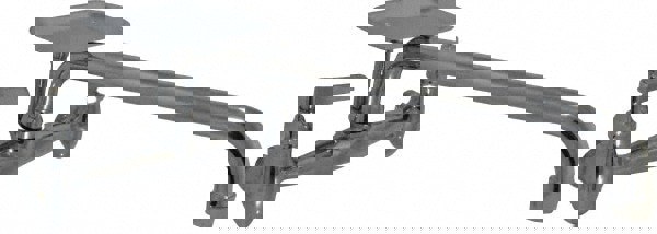 Spout with Soap Dish, Two Handle Design, Chrome, Industrial and Laundry Faucet