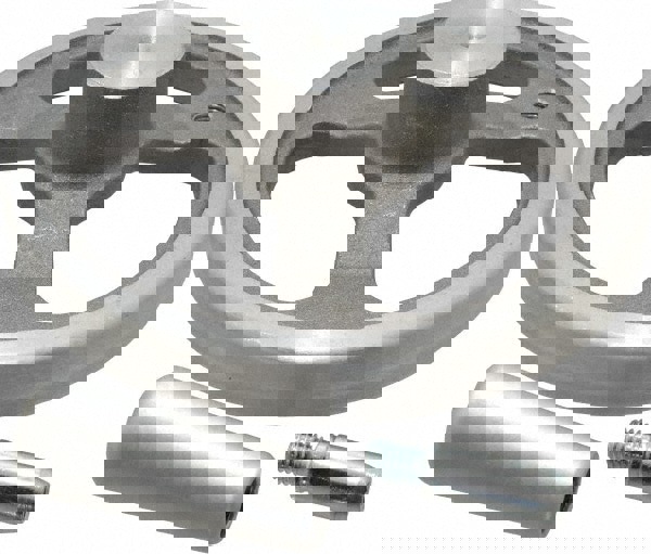 Spoked Offset Handwheel: Aluminum, Plain Finish