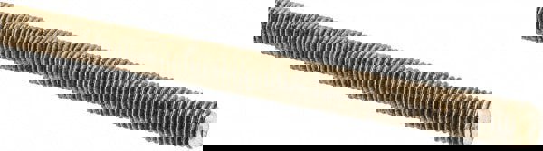 Threaded Rod: 1/4-28, 3' Long, Brass