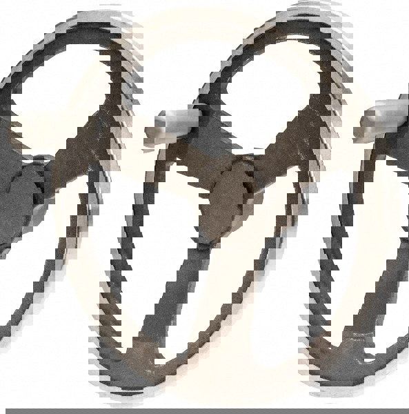 Spoked Offset Handwheel: Aluminum, Plain Finish