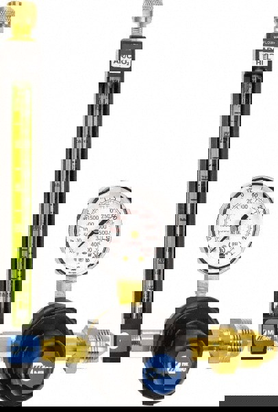 Welding Regulators; Gas Type: Argon; Carbon Dioxide; Helium ; CGA Inlet Connection: 580 ; Inlet Connection Type: 580