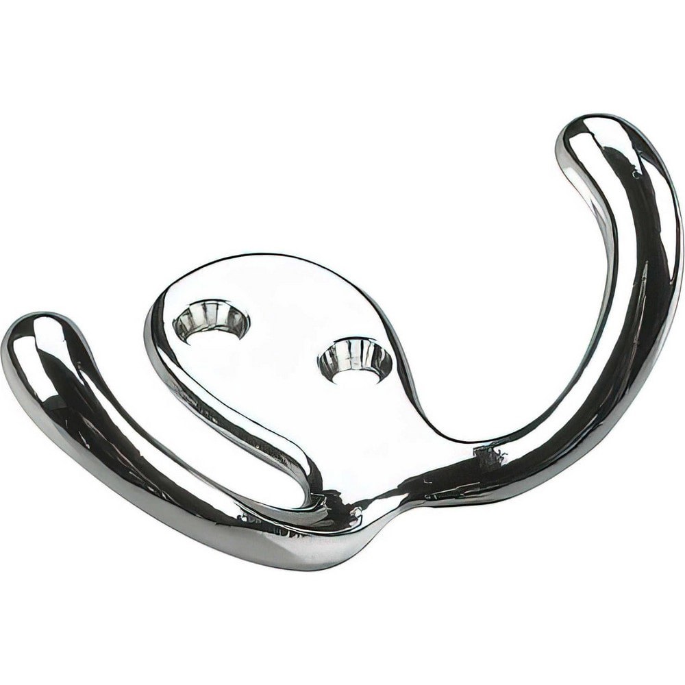 All-Purpose & Utility Hooks; Mount Type: Screw ; Material: Metal ; Maximum Load Capacity: 11.00 ; Projection (Decimal Inch): 1.0200 ; Finish: Chrome ; Overall Length (Inch): 3