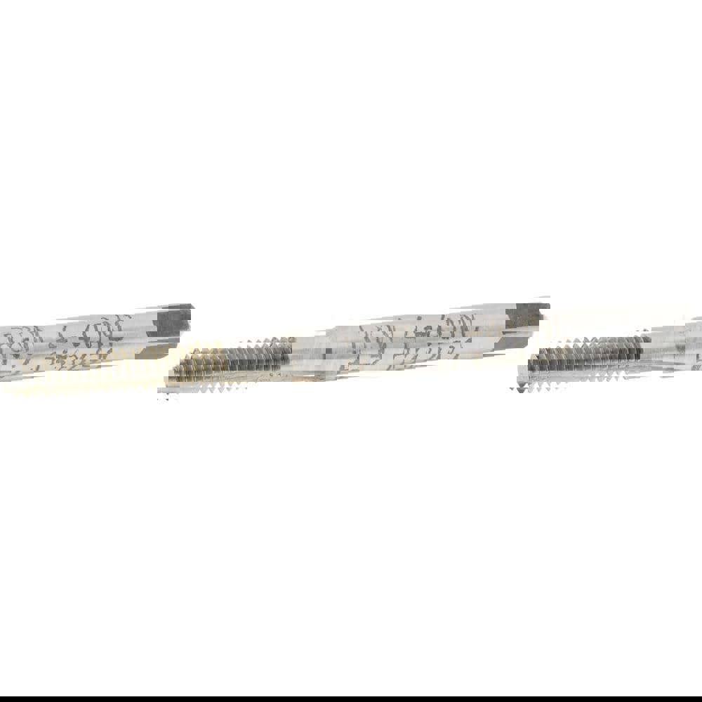 Spiral Point Tap: #4-40 UNC, 2 Flutes, Bottoming, High Speed Steel, Bright Finish