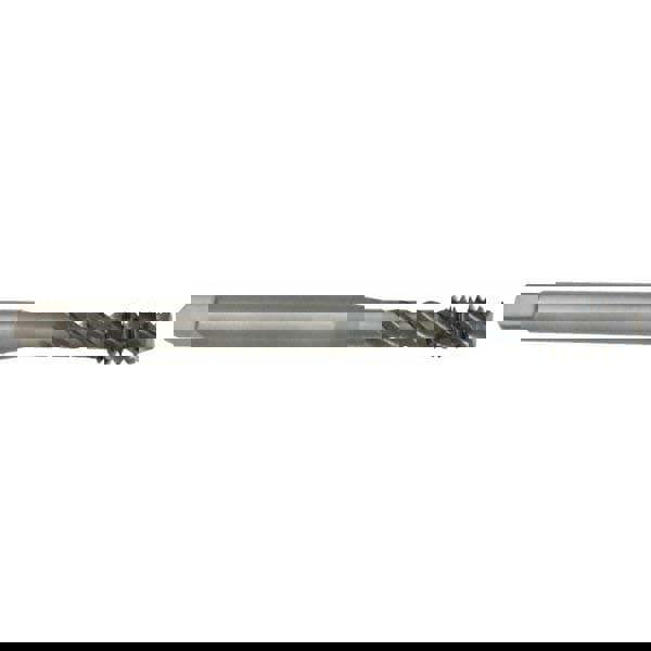Spiral Flute Tap: 1-8, UNC, 4 Flute, Modified Bottoming Chamfer, 2B Class of Fit, Vanadium High-Speed Steel, Oxide Finish