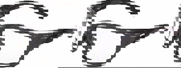 Safety Glass: Scratch-Resistant, Polycarbonate, Clear Lenses, Full-Framed, UV Protection