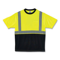 Work Shirt: High-Visibility, 2X-Large, Polyester, Lime, 1 Pocket