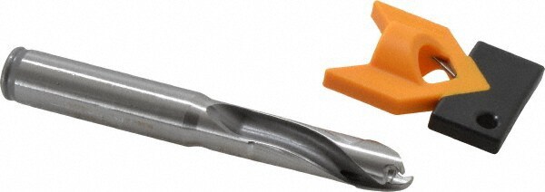Replaceable-Tip Drill: 11.5 to 11.99 mm Dia, 36.07 mm Max Depth, 12.7 mm Straight-Cylindrical Shank