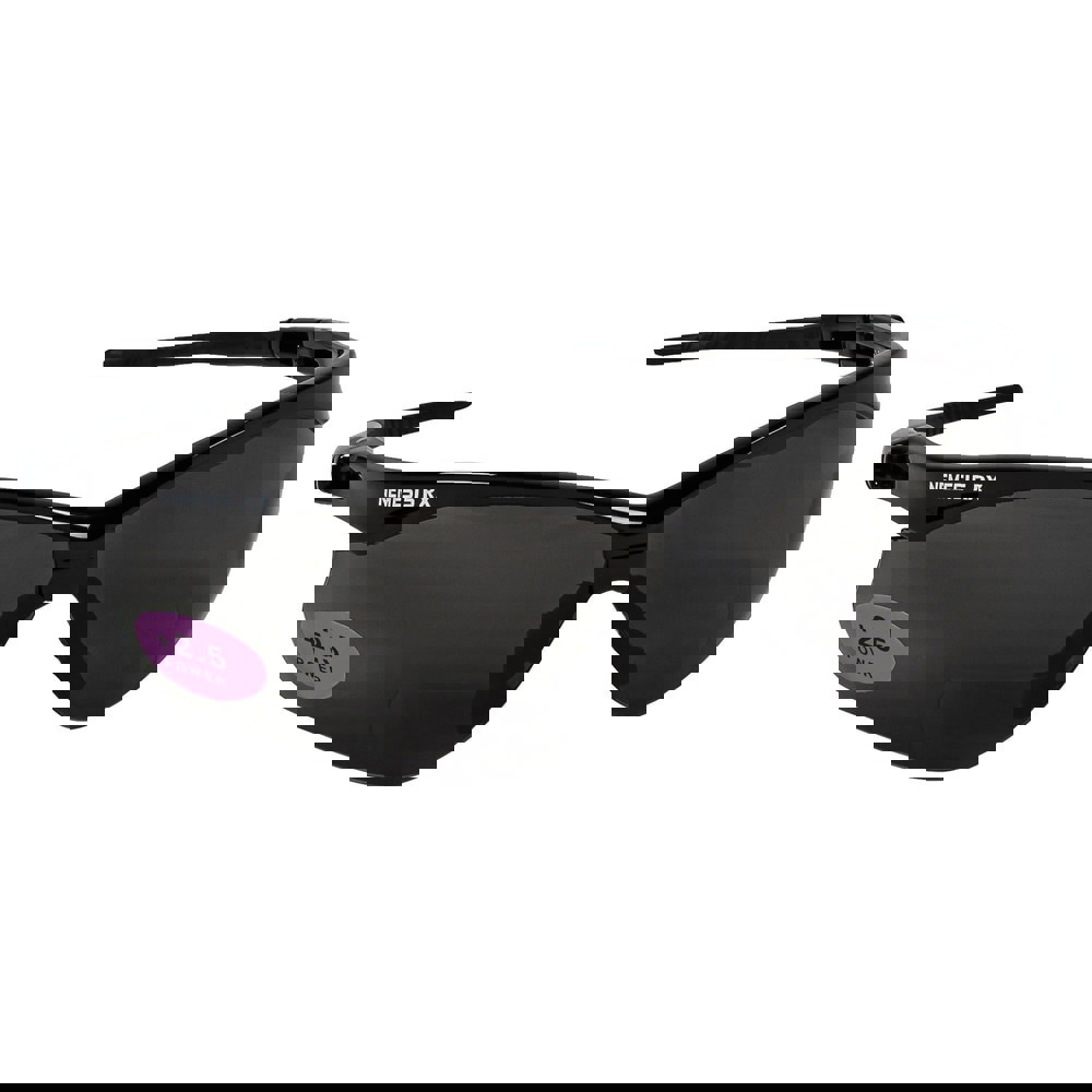 Magnifying Safety Glasses: +2.5, Gray Lenses, Scratch Resistant, ANSI Z87.1-2010