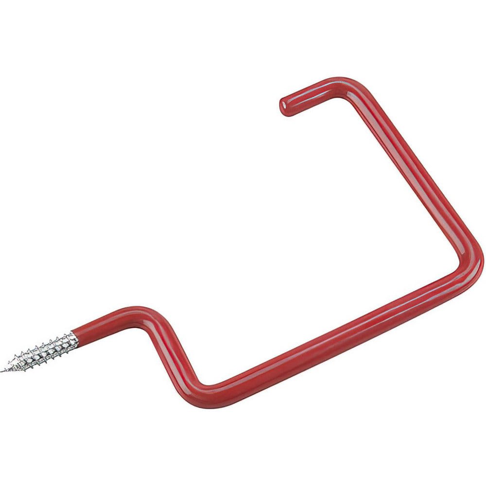 All-Purpose & Utility Hooks; Mount Type: Threaded ; Material: Steel ; Maximum Load Capacity: 50.00 ; Projection (Decimal Inch): 3.7000 ; Finish: Zinc ; Color: Red