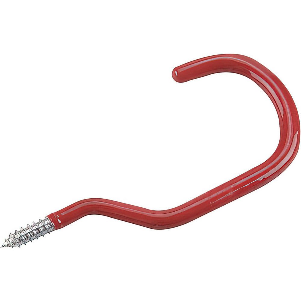 All-Purpose & Utility Hooks; Mount Type: Threaded ; Material: Steel ; Maximum Load Capacity: 60.00 ; Projection (Decimal Inch): 2.7500 ; Finish: Zinc ; Color: Red