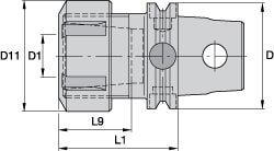 Collet Chuck: 2.03 mm Capacity, ER Collet, Modular Connection Shank