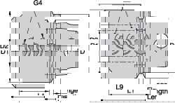 KM63UT Modular Connection, 1.2598