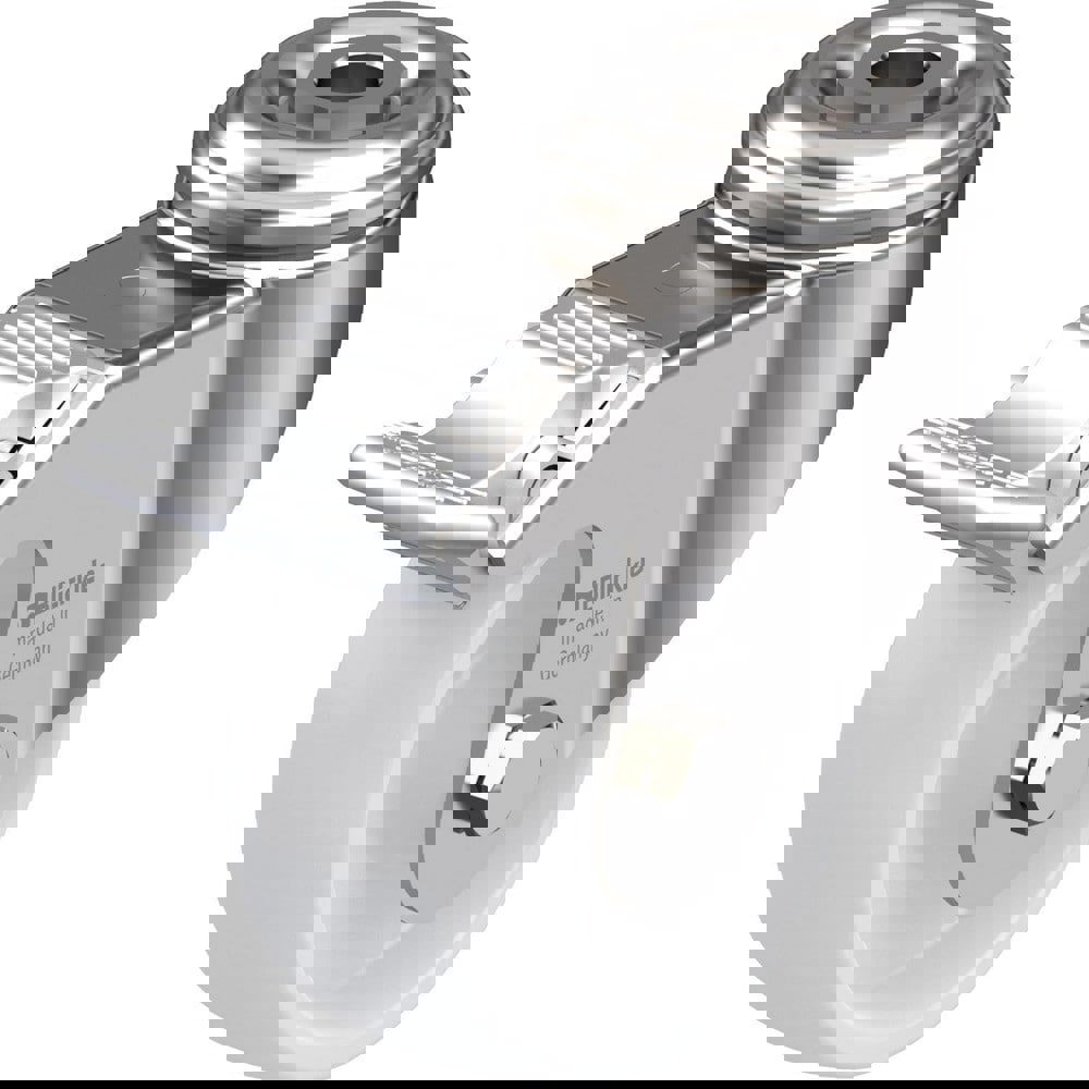 Standard Casters; Mount: Hollow Kingpin ; Caster Type: Swivel w/Brake ; Brake Type: Total-Lock Brake ; Bearing Type: Plain Bore ; Style: Plain Bore ; Wheel Diameter (Inch): 3-1/8