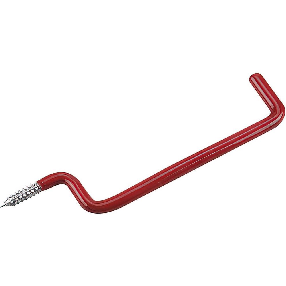 All-Purpose & Utility Hooks; Mount Type: Threaded ; Material: Steel ; Maximum Load Capacity: 20.00 ; Projection (Decimal Inch): 5.2600 ; Finish: Zinc ; Color: Red