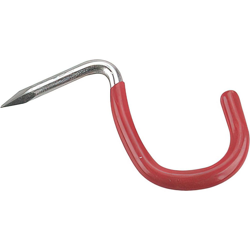 All-Purpose & Utility Hooks; Mount Type: Nail-In ; Material: Steel ; Maximum Load Capacity: 45.00 ; Projection (Decimal Inch): 1.4800 ; Finish: Zinc ; Color: Red