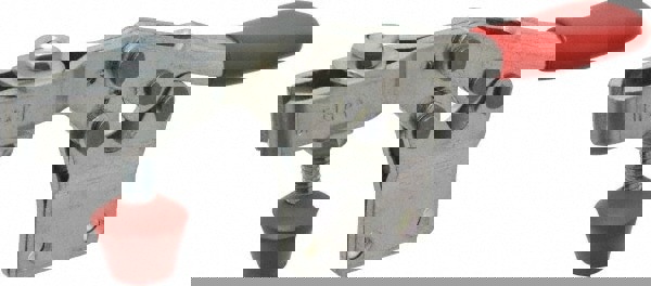 Manual Hold-Down Toggle Clamp: Horizontal, 500 lb Capacity, U-Bar, Straight Base