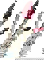 Manual Hold-Down Toggle Clamp: Horizontal, 500 lb Capacity, U-Bar, Flanged Base