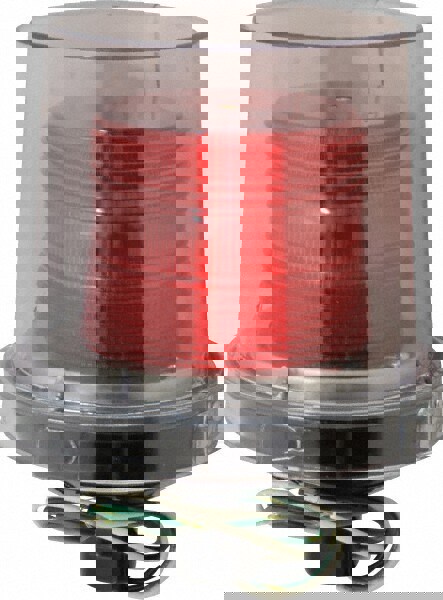Strobe Light: Red, Pipe Mount, 120VAC