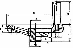 6.3 Inch, 3 Spoke Handwheel