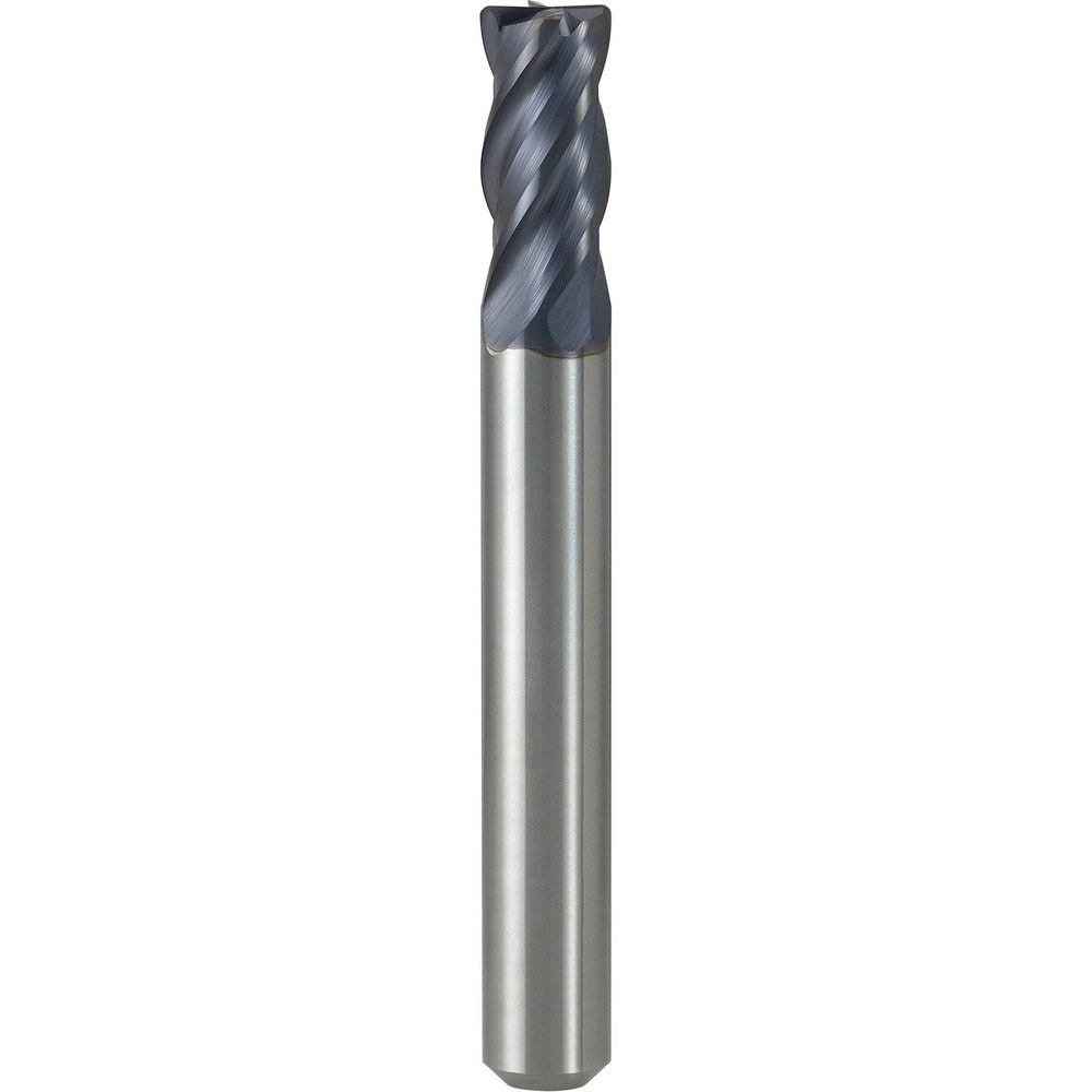 Corner Radius & Corner Chamfer End Mills; Mill Diameter (Decimal Inch): 0.1969 ; Mill Diameter (mm): 5.00 ; Number Of Flutes: 4 ; Length of Cut (mm): 12.00 ; Single Or Double End: Single ; End Mill Material: Solid Carbide
