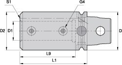 Boring Bar Modular Adapter: 0.9843