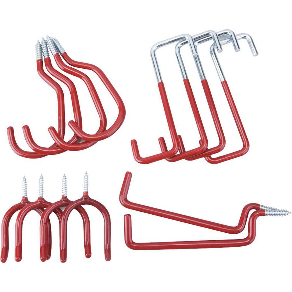 All-Purpose & Utility Hooks; Mount Type: Hook-On; Threaded ; Material: Steel ; Maximum Load Capacity: 70.00 ; Projection (Decimal Inch): 7.5000 ; Finish: Zinc ; Color: Red
