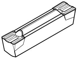 Grooving Insert: G312I08GMN KC5010, Solid Carbide