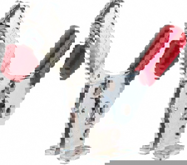 Manual Hold-Down Toggle Clamp: Horizontal, 500 lb Capacity, U-Bar, Flanged Base