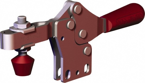 Manual Hold-Down Toggle Clamp: Horizontal, 499.08 lb Capacity, U-Bar, Straight Base