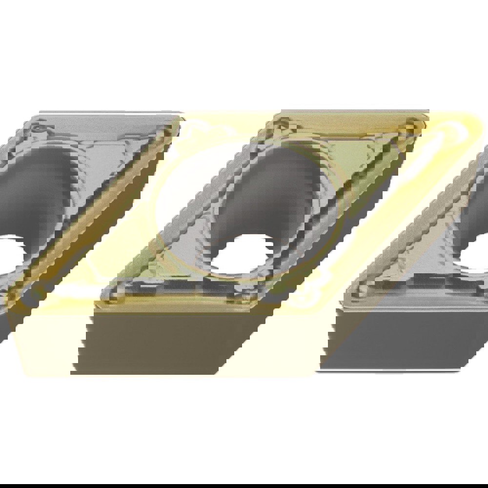 Turning Inserts; Relief Angle: 7.000 ; Insert Style: DCMT ; Corner Radius (mm): 0.80 ; Corner Radius (Inch): 1/32 ; Corner Radius (Decimal Inch): 0.0312 ; Included Angle: 55.00