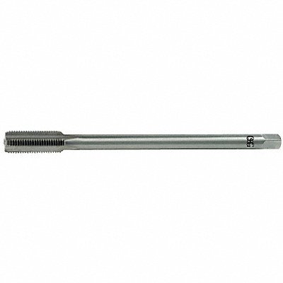 Straight Flute Tap: M10x1.50 Metric, 4 Flutes, Bottoming, 6H Class of Fit, Solid Carbide, Bright/Uncoated