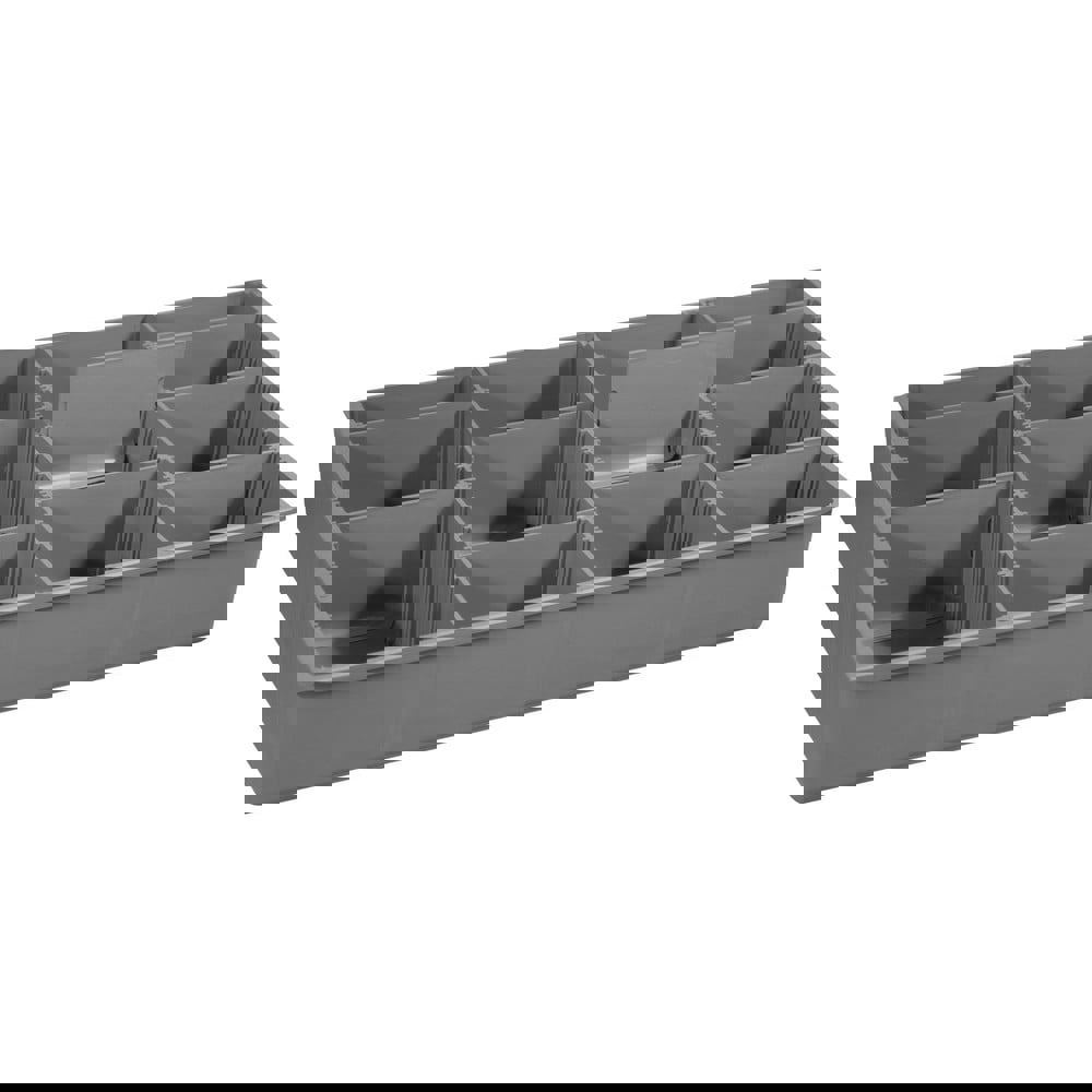 Small Parts Boxes & Organizers; Lock Type: Non-Locking ; Width (Inch): 10 ; Depth (Inch): 15 ; Number of Dividers: 9 ; Height (Inch): 2 ; Removable Dividers: Yes