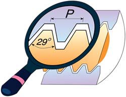 Laydown Threading Insert: 22 IR 6 ACME MXC, Solid Carbide