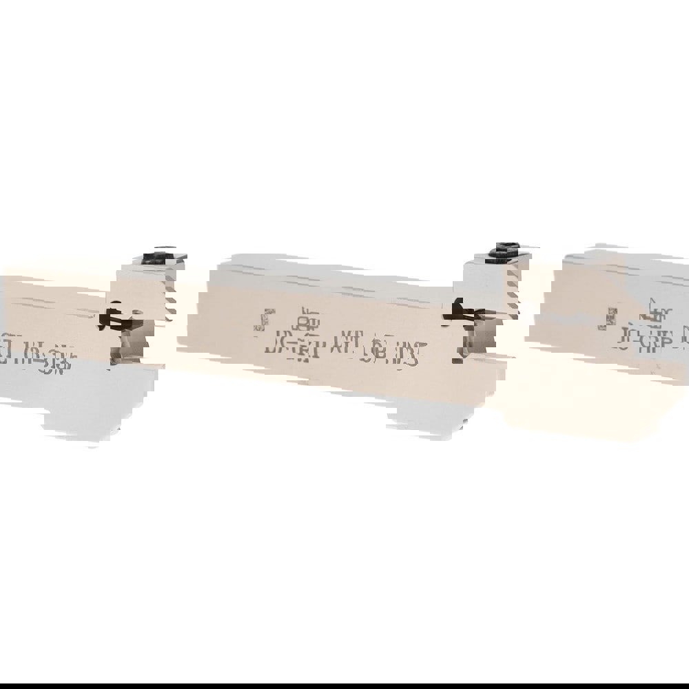 Indexable Grooving-Cutoff Toolholder: DGTL 16B-3D35, 3 to 3.18 mm Groove Width, 16 mm Max Depth of Cut, Left Hand