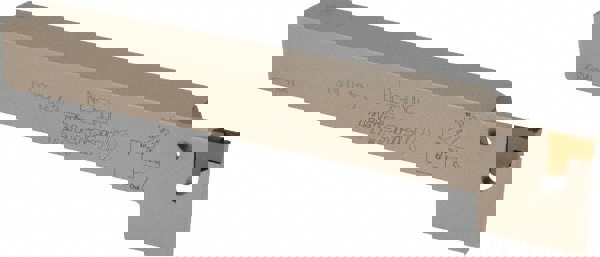 Indexable Grooving-Cutoff Toolholder: TGTL12.7-3, 2.8 to 3.5 mm Groove Width, 16 mm Max Depth of Cut, Left Hand