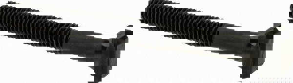 Steel T-Slot Bolt: M6 x 1, 40 mm Thread Length, 6 mm Slot Width, Black Finish