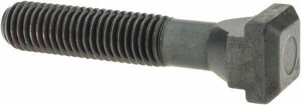 Steel T-Slot Bolt: M12 x 1.75, 45 mm Thread Length, 12 mm Slot Width, Black Finish