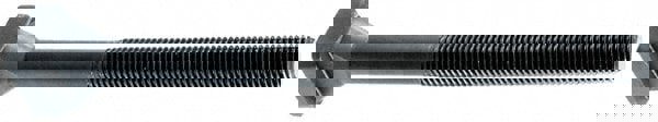 Steel T-Slot Bolt: M12 x 1.75, 75 mm Thread Length, 14 mm Slot Width, Black Finish