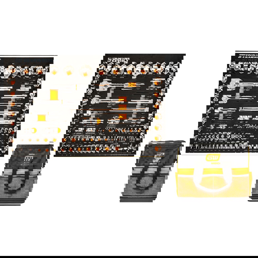 Combination Hand Tool Sets; Set Type: Mechanic's Tool ; Number Of Pieces: 84 ; Measurement Type: Inch; Metric ; Tool Finish: Full Polish Chrome ; Container Type: Precut Foam Tray